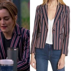Frame Stripe Shrunken Blazer As Seen on TV